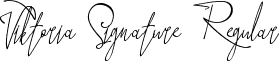 Viktoria Signature Regular font - Victoria Signature.ttf
