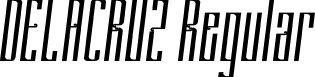 DELACRUZ Regular font - Delacruz.otf