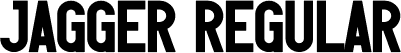 Jagger Regular font - Jagger.otf