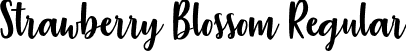 Strawberry Blossom Regular font - Strawberry Blossom.otf