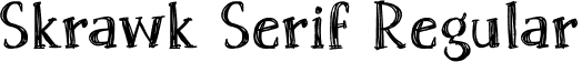 Skrawk Serif Regular font - Skrawk-Serif.otf