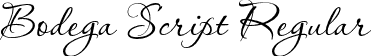 Bodega Script Regular font - Bodega Script.otf