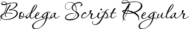 Bodega Script Regular font - Bodega Script.ttf