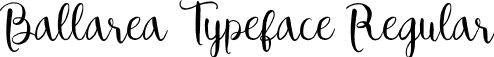 Ballarea Typeface Regular font - Ballarea Typeface.otf