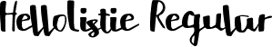 HelloListie Regular font - HelloListie.otf