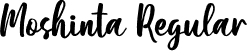 Moshinta Regular font - Moshinta.ttf