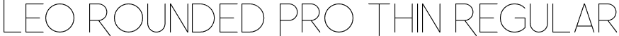 Leo Rounded Pro Thin Regular font - LeoRoundedPro-Thin.otf