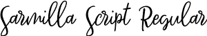 Sarmilla Script Regular font - Sarmilla Script.otf