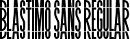 BLASTIMO SANS Regular font - BLASTIMO SANS.ttf