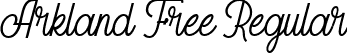 Arkland Free Regular font - Arkland FREE.ttf