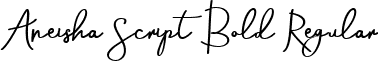 Aneisha Script Bold Regular font - Aneisha demo.ttf