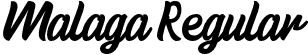 Malaga Regular font - Malaga script.otf