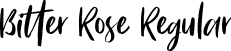 Bitter Rose Regular font - Bitter Rose.otf