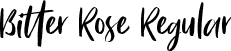 Bitter Rose Regular font - Bitter Rose.ttf