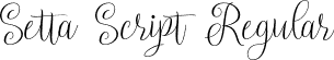 Setta Script Regular font - Setta Script.otf