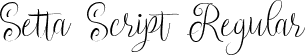 Setta Script Regular font - Setta Script.ttf