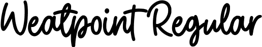 Weatpoint Regular font - Weatpoint.ttf