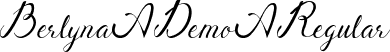 Berlyna Demo Regular font - Berlyna Demo.otf