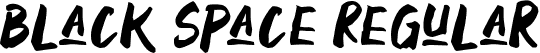 Black Space Regular font - Black Space DEMO.ttf