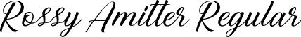 Rossy Amitter Regular font - Rossy Amitter.ttf