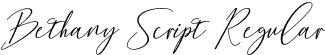 Bethany Script Regular font - Bethany Script Demo.otf