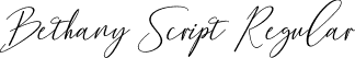 Bethany Script Regular font - Bethany Script Demo.ttf