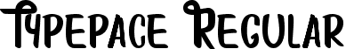 Typepace Regular font - Typepace.ttf