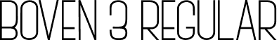 BOVEN 3 Regular font - BASIC03.otf