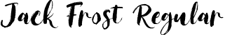 Jack Frost Regular font - Jack Frost.ttf