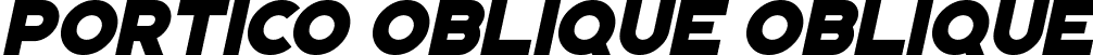 Portico Oblique Oblique font - Portico Oblique.otf