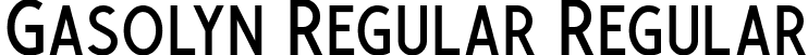Gasolyn Regular Regular font - Gasolyn-Regular.ttf