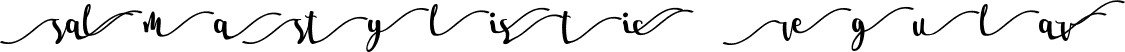 Salma Stylistic 1 Regular font - Salma Stylistic 1.ttf