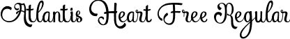 Atlantis Heart Free Regular font - Atlantis Heart Free.ttf