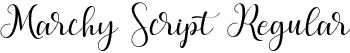 Marchy Script Regular font - Marchy Script Demo.otf