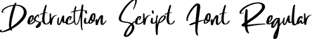 Destructtion Script Font Regular font - Destructtion Script Font.otf