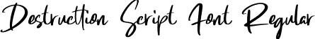 Destructtion Script Font Regular font - Destructtion Script Font.ttf