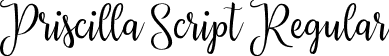 Priscilla Script Regular font - Priscilla Script.otf