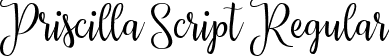 Priscilla Script Regular font - Priscilla Script.ttf