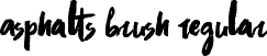 Asphalts Brush Regular font - Asphalts Brush (Personal Use).ttf