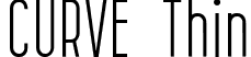 CURVE Thin font - CURVE-Thin.ttf