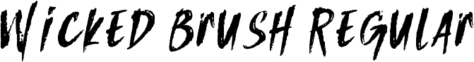 Wicked Brush Regular font - WickedBrush-YzmMv.ttf