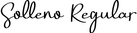 Solleno Regular font - Solleno.ttf