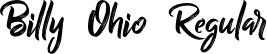 Billy Ohio Regular font - Billy Ohio.otf
