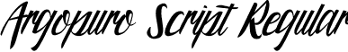 Argopuro Script Regular font - ArgopuroScript.otf