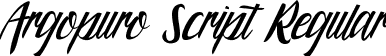 Argopuro Script Regular font - ArgopuroScript.ttf