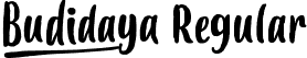 Budidaya Regular font - Budidaya Regular.otf