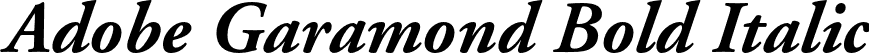Adobe Garamond Bold Italic font - AGaramond-BoldItalic.otf