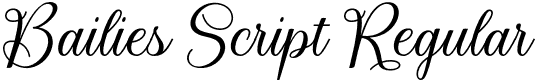 Bailies Script Regular font - Bailies Script.otf