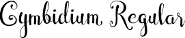 Cymbidium Regular font - Cymbidium.otf