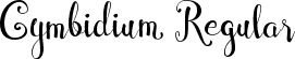 Cymbidium Regular font - Cymbidium.ttf